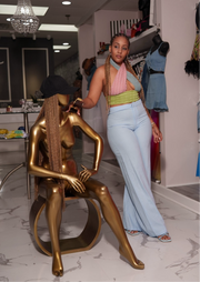 Linen Life Pants (Powder Blue)