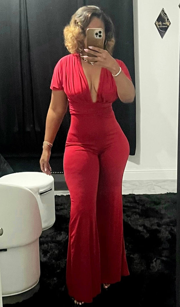 Pure Elegance Jumpsuit (Red)