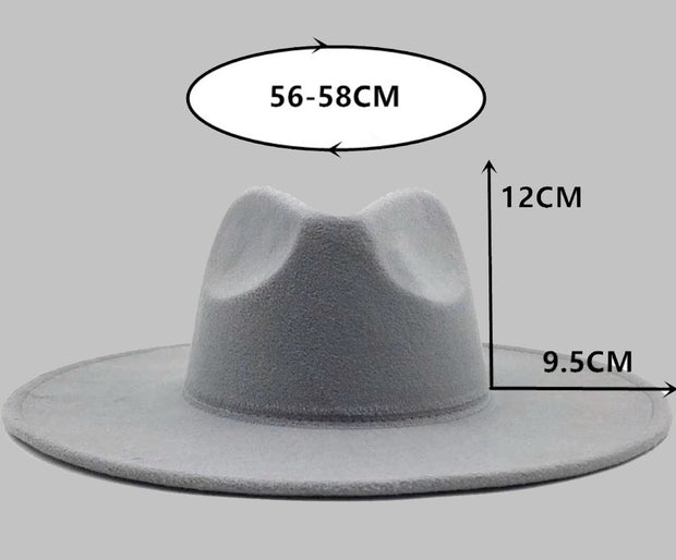 Extra Wide Brim Fedora Hats